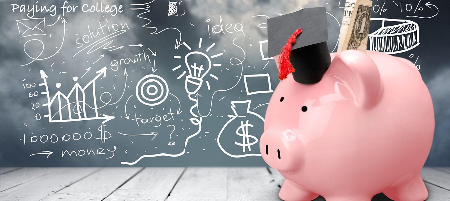 Infographic with planning notes on how to pay for college