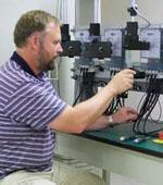 Mechatronic technician testing equipment