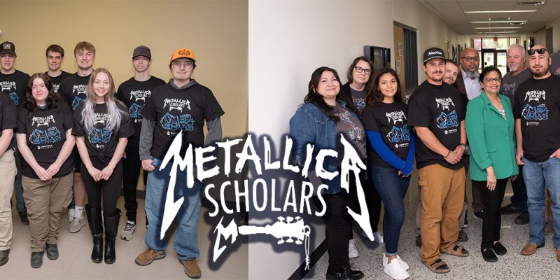 Photos of Metallica Scholars and SCC staff from both the North Mankato and Faribault campuses