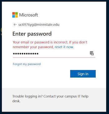 Employee Login screen shot: enter password